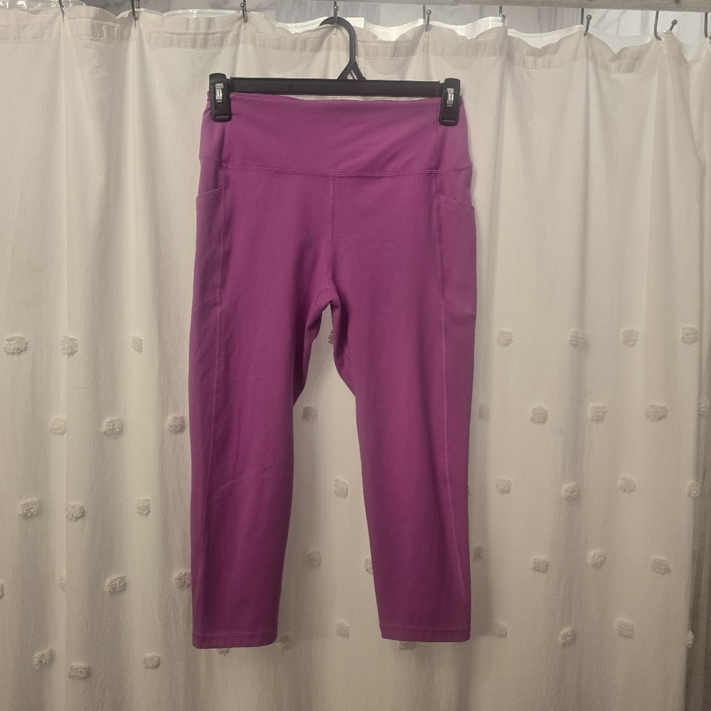 Gap Fit Ladies Capri Leggings Size Large Pink